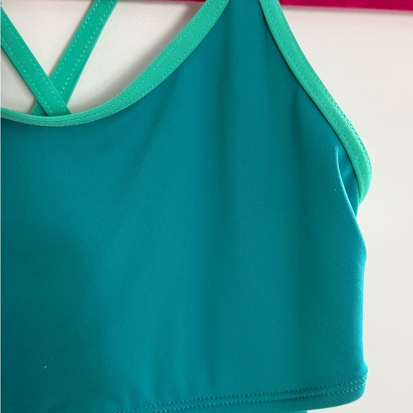 Lands' End Aqua and Turquoise Swimsuit - Picture 3 of 7